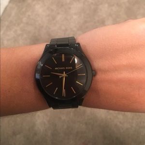 Michael Kors black/gold watch